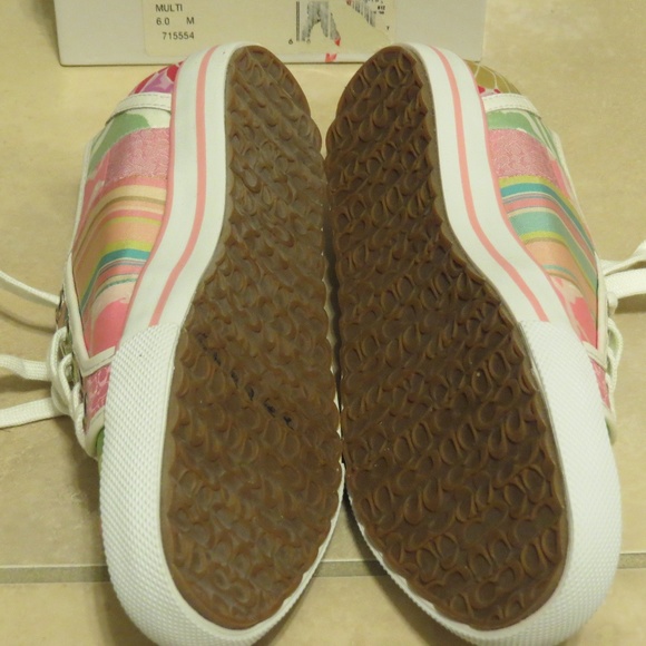 NEW Coach Patchwork Sneakers Dawnell Signature C Pastels 6 - Picture 8 of 8